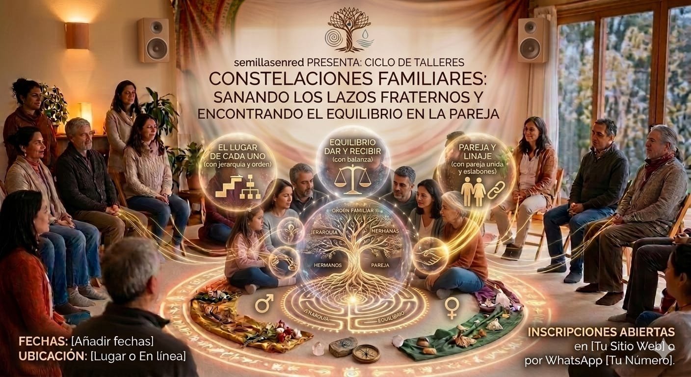 ciclo de talleres de Constelaciones Familiares: »Los hermanos y la pareja»dos talleres en uno